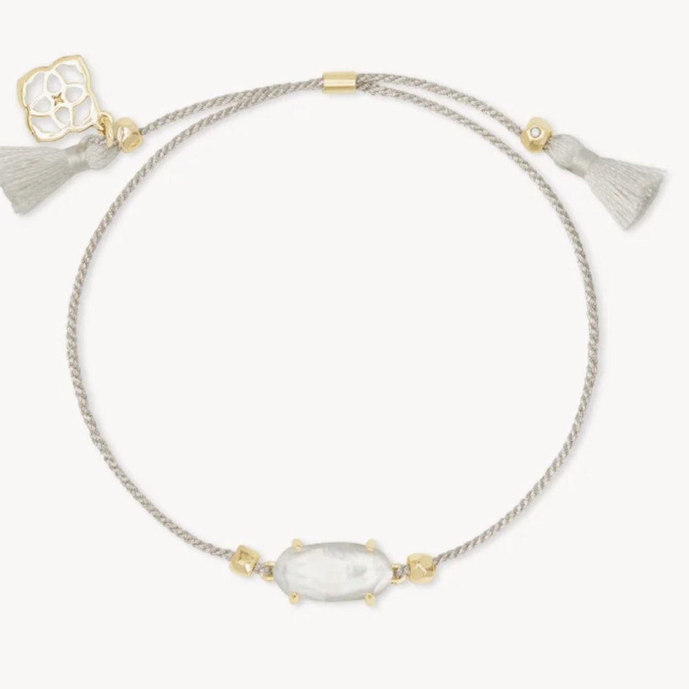 Kendra Scott Everlyne Silver Cord Friendship Bracelet in Ivory